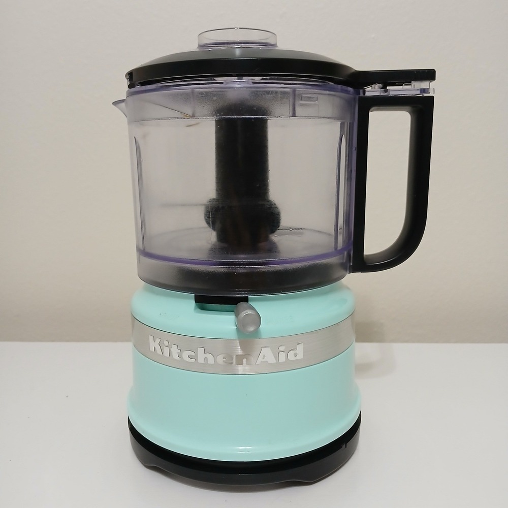 KitchenAid Mini Food Chopper Turquoise 3.5 Cup Electric Chopper‎ Appliance EUC